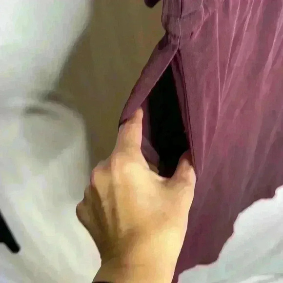 Babaton Aritzia 100% silk dark  purple dress - Picture 5 of 6